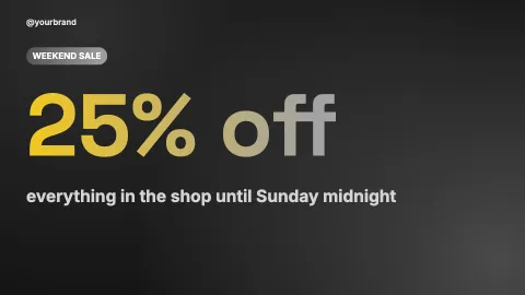 Sale banner — 16:9 image template