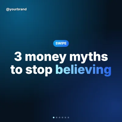 Myth-busting carousel — 1:1 carousel template