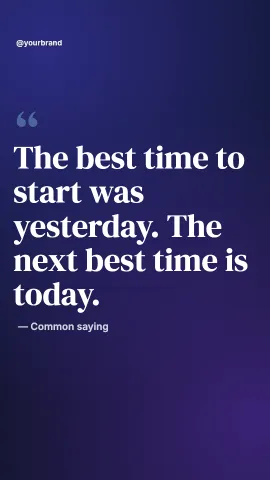 Quote of the day — 9:16 video template