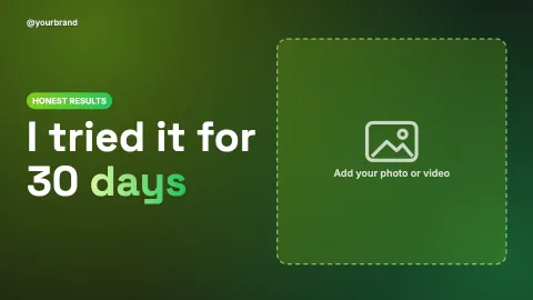 Bold title thumbnail — 16:9 image template