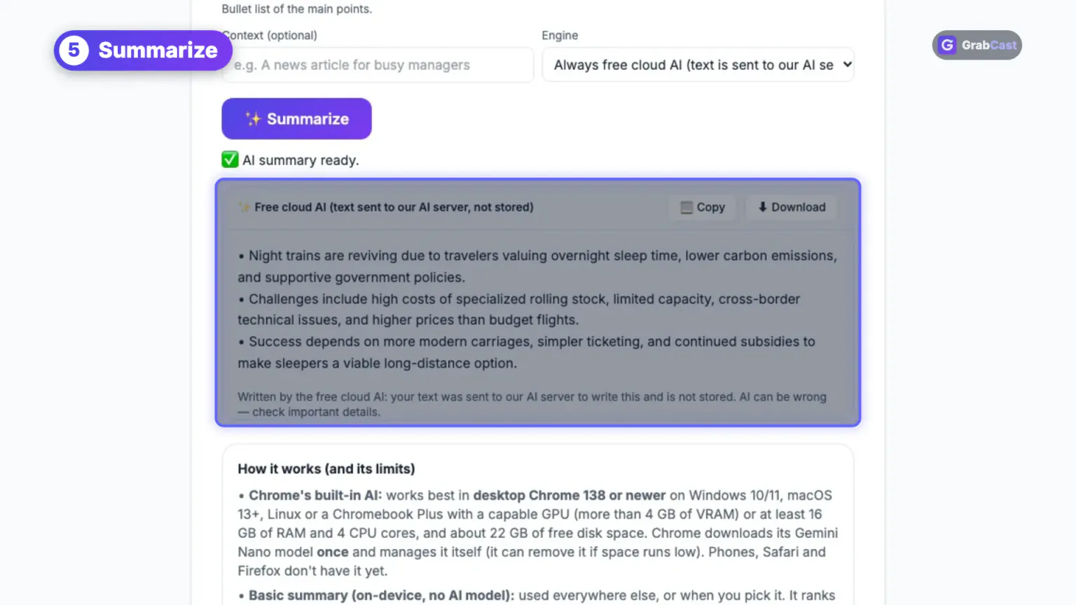 How to summarize text with AI video tutorial preview