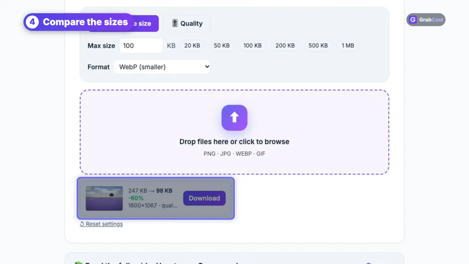 How to compress an image video tutorial preview